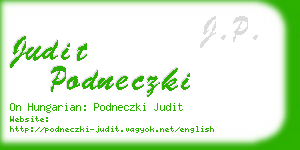 judit podneczki business card